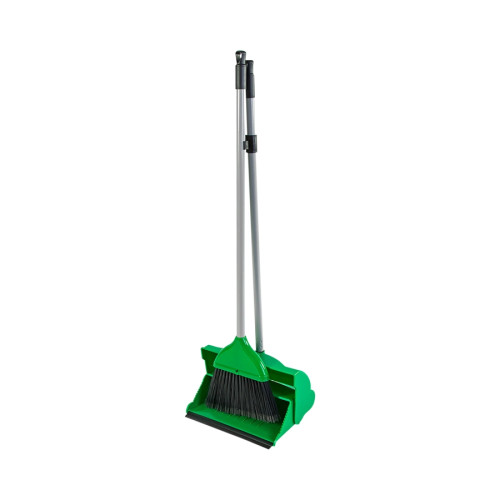 Abbey Long Handled Dustpan & Brush - Green - Unit