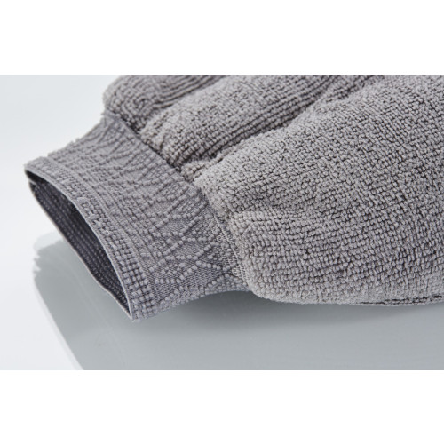 Grey Microfibre Easticated Mitt 