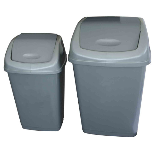 50L Grey Swing Bin 