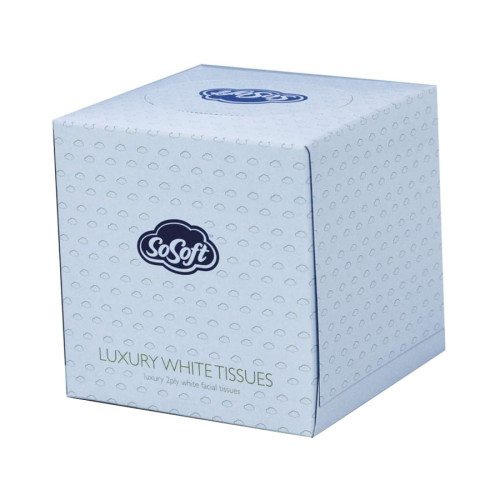 Facial Tissues - Cubed Case of 24