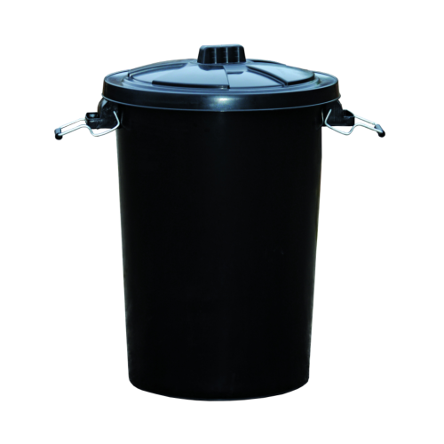 85L Back Dustbin With Lid 