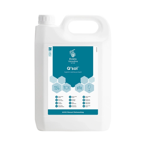 5L Q-Sol Concentrated Washing Up Liquid