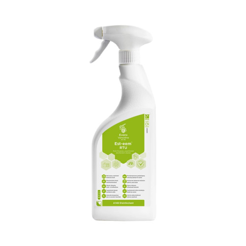 Evans Vanodine Est-eem Unperfumed Cleaner & Sanitiser - 750ml - Case of 6