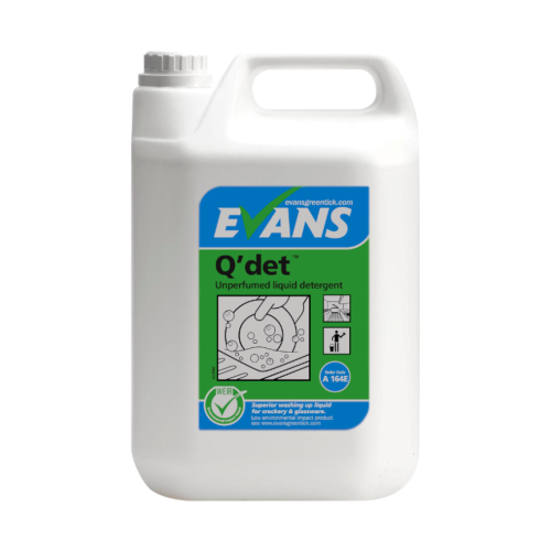 Evans Vanodine Q'det Washing Up Liquid - 5L