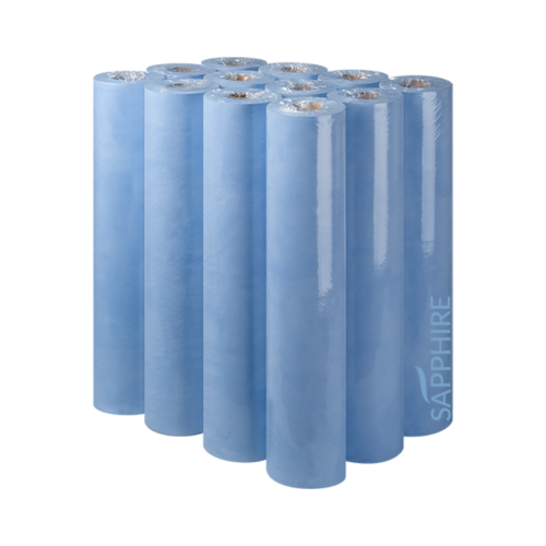 Sapphire 50cm 2 Ply Blue Hygiene Rolls 
