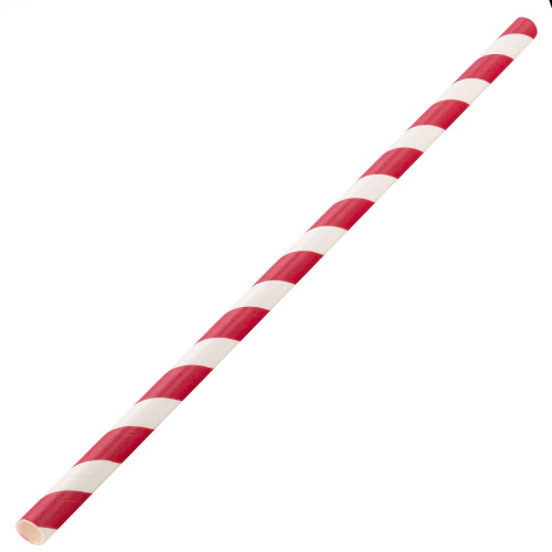 Red and White Paper Straws