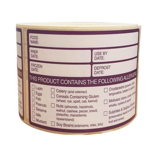 Mileta Allergen Labels - 500