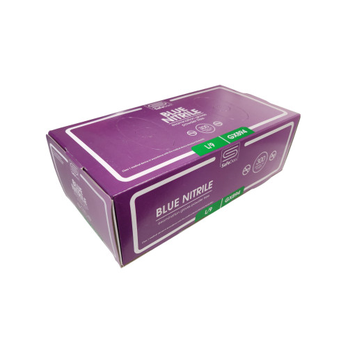 GX894 Blue Nitrile Powder Free Gloves