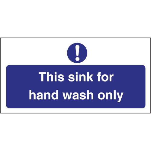 Handwash Only Sign