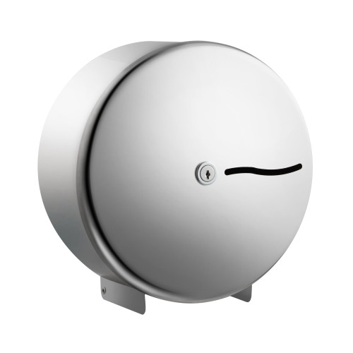 JDS Synergise Polished Stainless Steel Jumbo Toilet Roll Dispenser