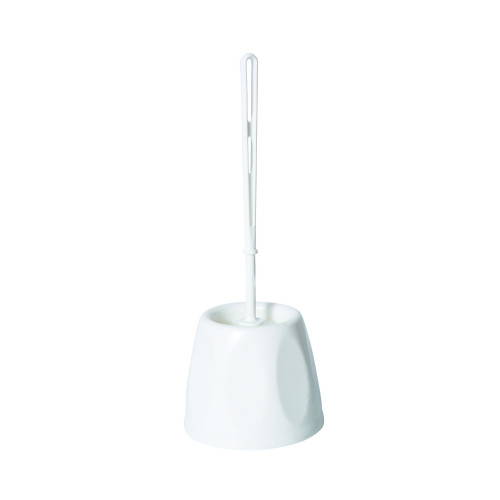 White Open Set Toilet Brush