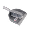 Silver Soft Dustpan and Brush