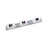 White 3 Hangers Wall Tidy For Mops and Brushes 